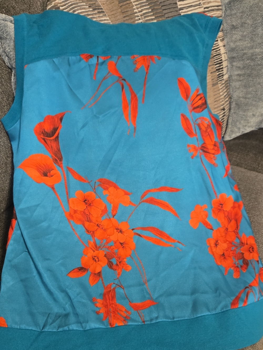 Ted Baker Yssie Sleevless Fantasia Print Jumper featuring a vibrant colors